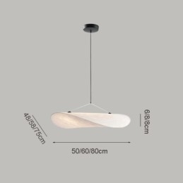 Luminária de Teto Decoração de Seda Luminária Pendente Branco Quente