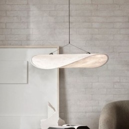Luminária de Teto Decoração de Seda Luminária Pendente Branco Quente