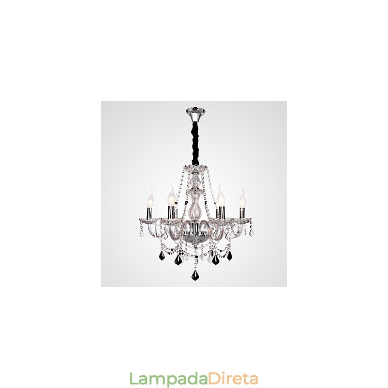 Lustre de Cristal Rústico Lodge Outros Vidros