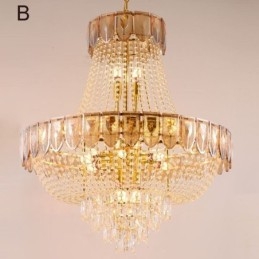 Luminária pendente de cristal Luminária de teto decorativa de luxo