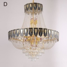 Luminária pendente de cristal Luminária de teto decorativa de luxo
