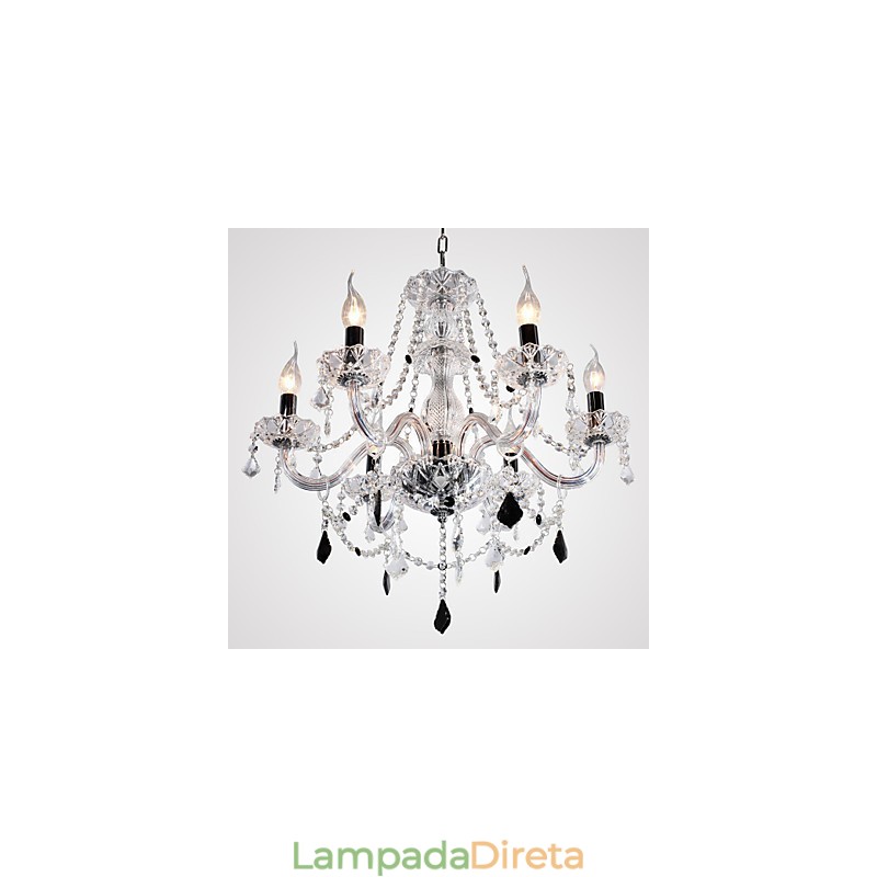 Lustre de Cristal Rústico Lodge Outros Vidros