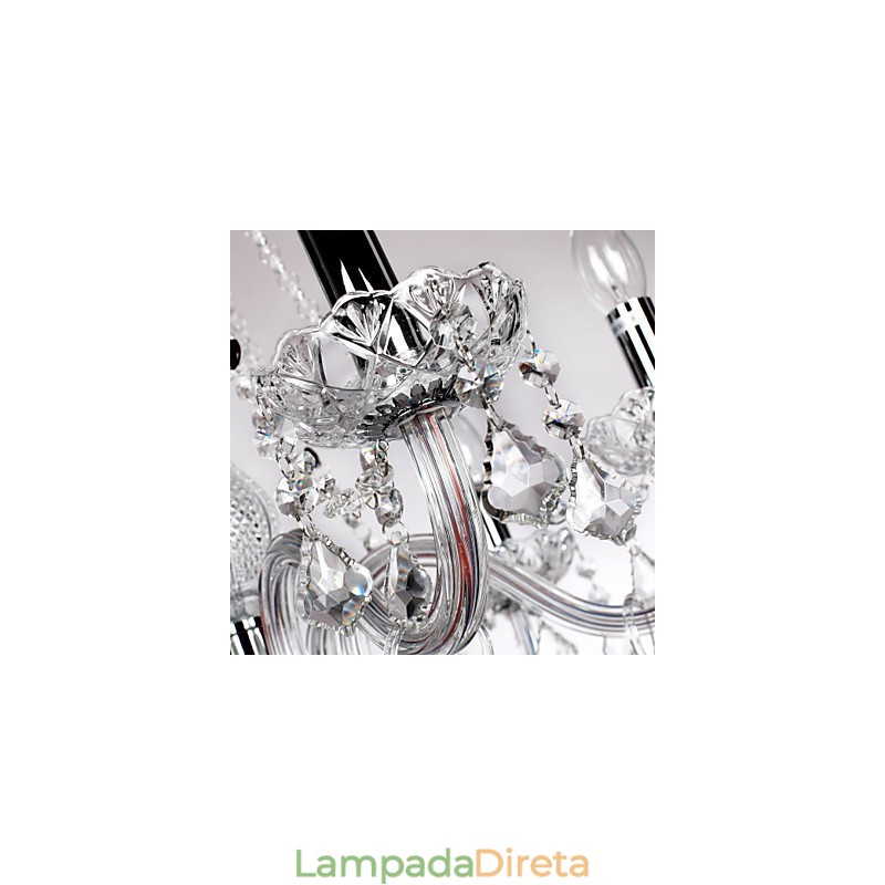 Lustre de Cristal Rústico Lodge Outros Vidros