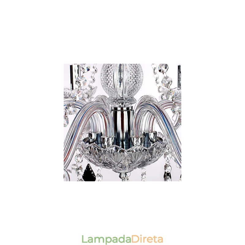 Lustre de Cristal Rústico Lodge Outros Vidros