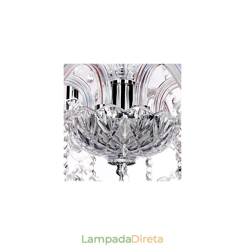 Lustre de Cristal Rústico Lodge Outros Vidros