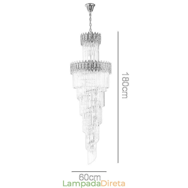 Luminária pendente de cristal dourado Luminária de teto com abajur em formato de cauda de fênix dourada galvanizada