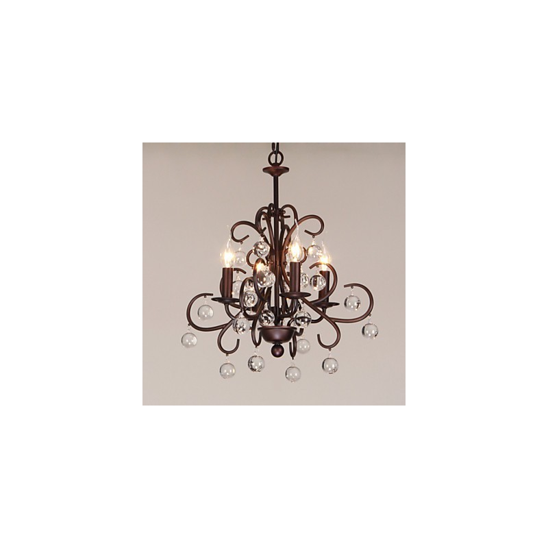 Lustre de metal com pintura clássica tradicional