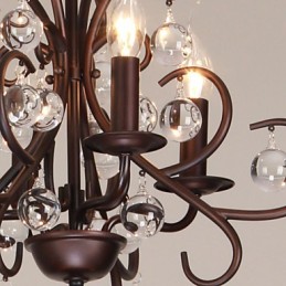 Lustre de metal com pintura clássica tradicional