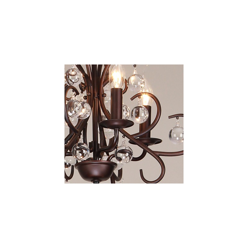 Lustre de metal com pintura clássica tradicional