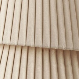 Luminária pendente estilo creme francês abajur de tecido de camada dupla luminária de teto