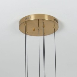 Luminária pendente de cristal de cobre, conjunto de luminárias de teto