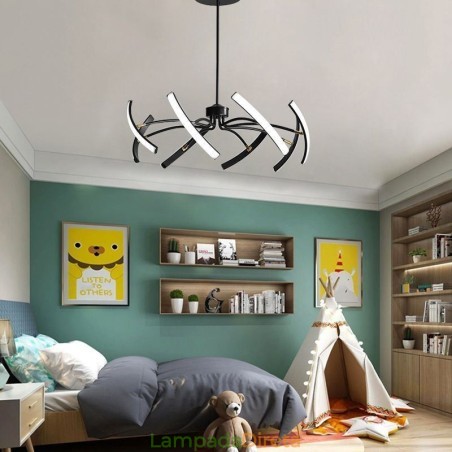 Luz pendente minimalista transformável luz de teto Luz pendente minimalista transformável luz de teto