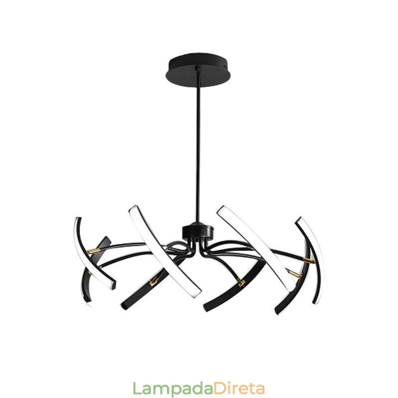 Luz pendente minimalista transformável luz de teto