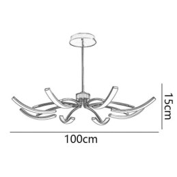 Luz pendente minimalista transformável luz de teto