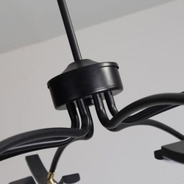 Luz pendente minimalista transformável luz de teto
