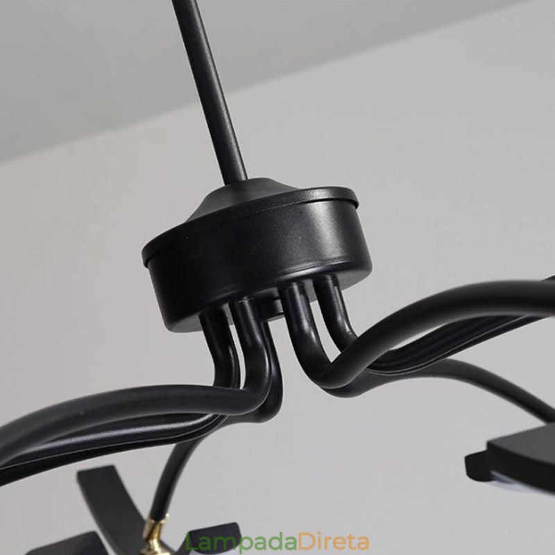 Luz pendente minimalista transformável luz de teto