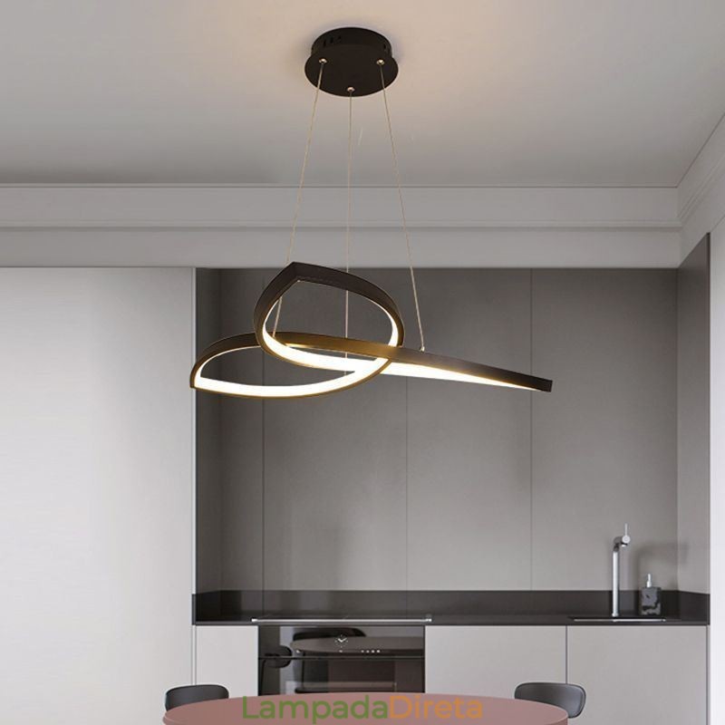 Luminária pendente minimalista Clover Ceiling Light