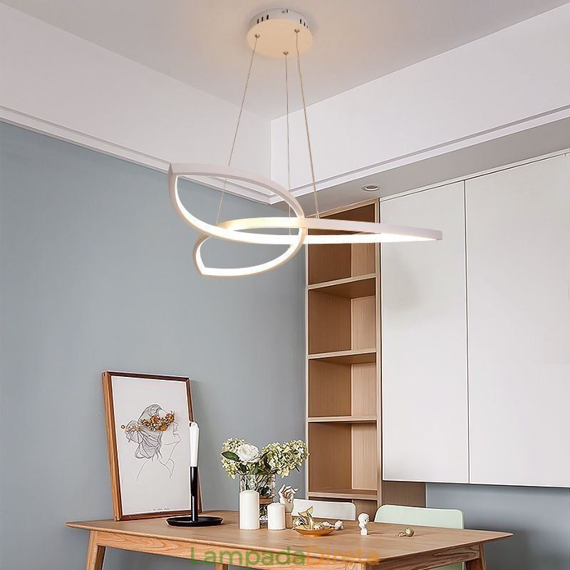 Luminária pendente minimalista Clover Ceiling Light