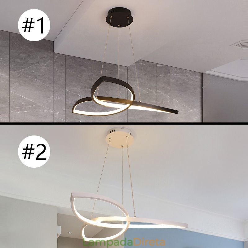 Luminária pendente minimalista Clover Ceiling Light