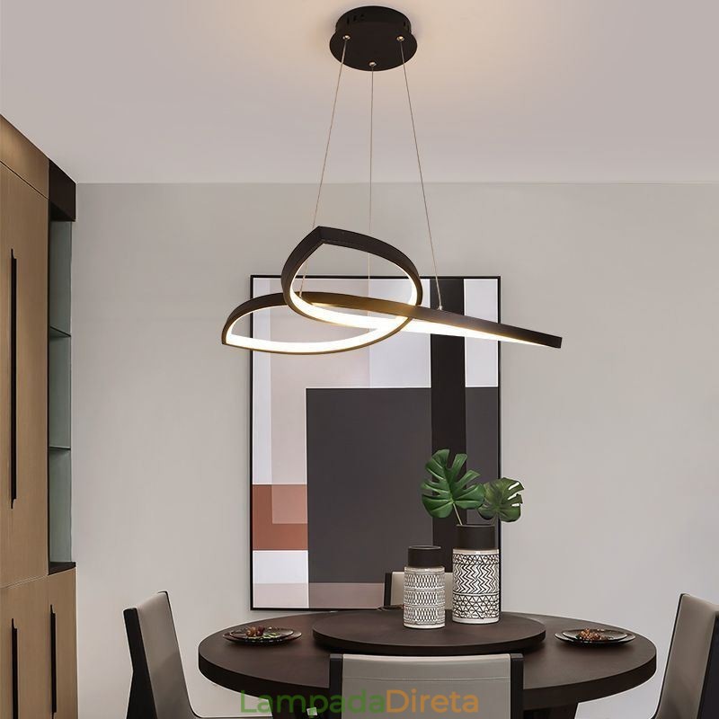 Luminária pendente minimalista Clover Ceiling Light