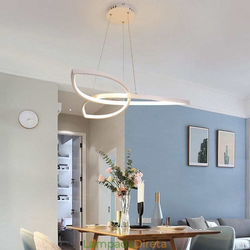 Luminária pendente minimalista Clover Ceiling Light