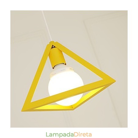 Lustre de metal com pintura estilo mini lanterna Lustre de metal com pintura estilo mini lanterna