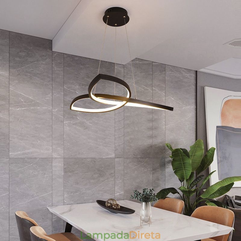Luminária pendente minimalista Clover Ceiling Light