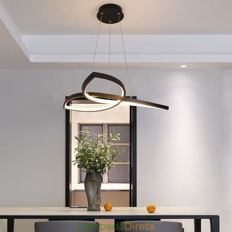 Luminária pendente minimalista Clover Ceiling Light