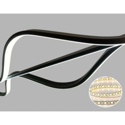 Luminária de teto minimalista pendente Wave Light