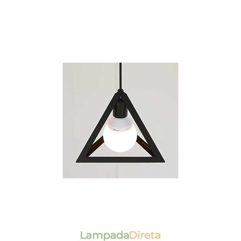 Lustre de metal com pintura estilo mini lanterna