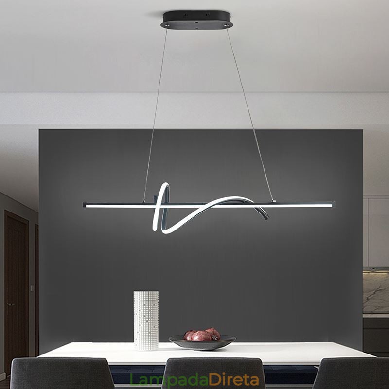 Pendente Minimalista Curto Envoltório Luz de Teto