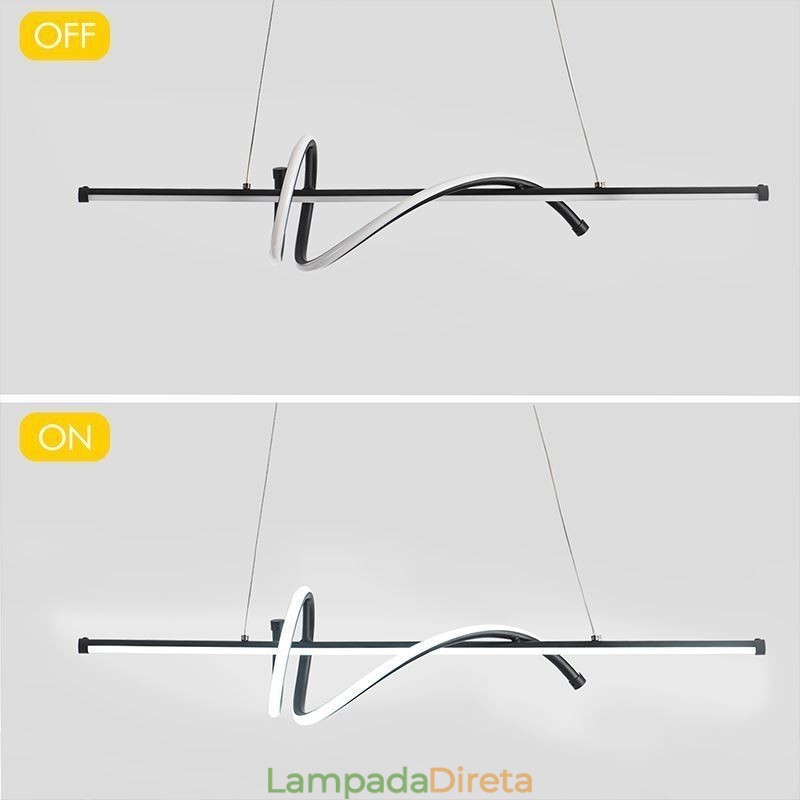 Pendente Minimalista Curto Envoltório Luz de Teto