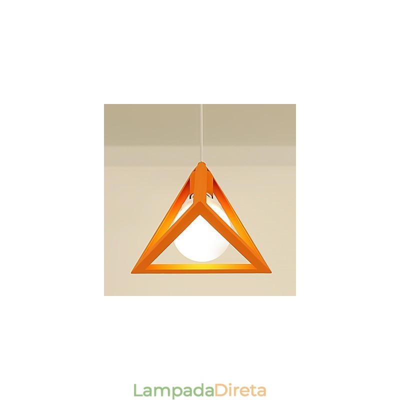 Lustre de metal com pintura estilo mini lanterna