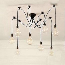 Lustre de bulbo estilo rural contraído da América do Norte