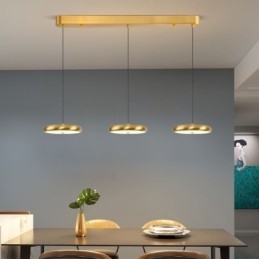 Luminária de teto com três cabeças, luminária pendente