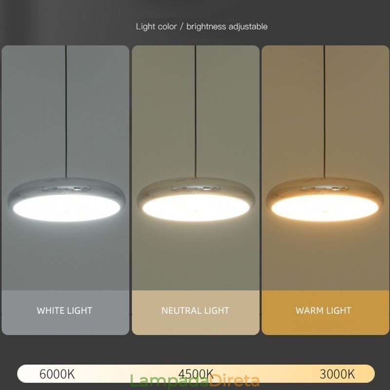 Luminária de teto com três cabeças, luminária pendente