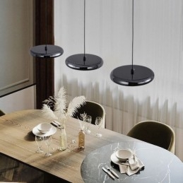 Luminária de teto com três cabeças, luminária pendente