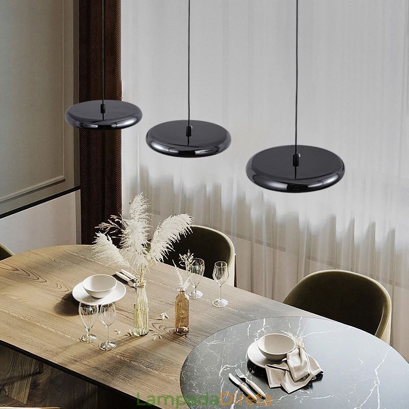 Luminária de teto com três cabeças, luminária pendente