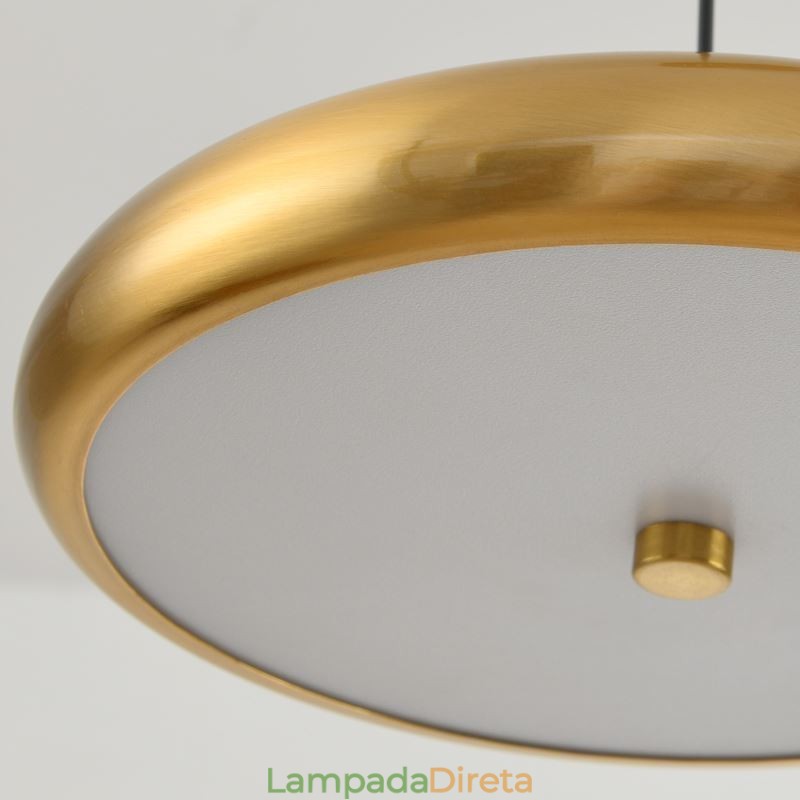 Luminária de teto com três cabeças, luminária pendente