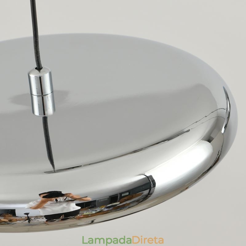 Luminária de teto com três cabeças, luminária pendente