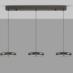 Luminária de teto com três cabeças, luminária pendente