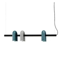 Luminária de teto em ferro forjado em forma de U Luminária pendente 90° Rotativa