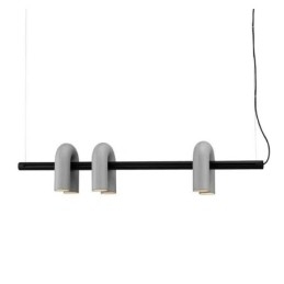 Luminária de teto em ferro forjado em forma de U Luminária pendente 90° Rotativa