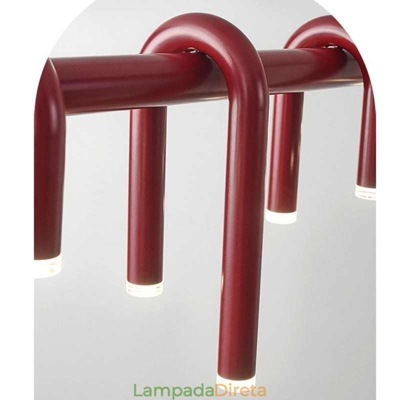 Luminária pendente em forma de U Luminária pendente decorativa