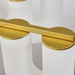 Lustre em formato de U estilo creme francês luz pendente