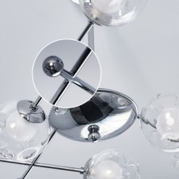 Luminária pendente de vidro estilo europeu simples Magic Beans Luminária de teto