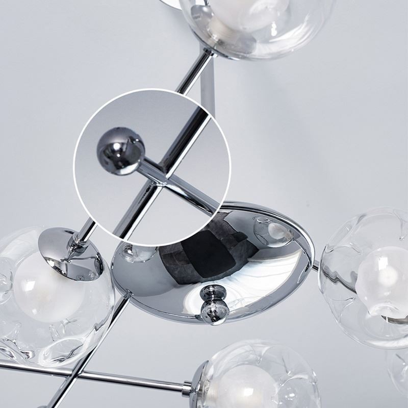Luminária pendente de vidro estilo europeu simples Magic Beans Luminária de teto