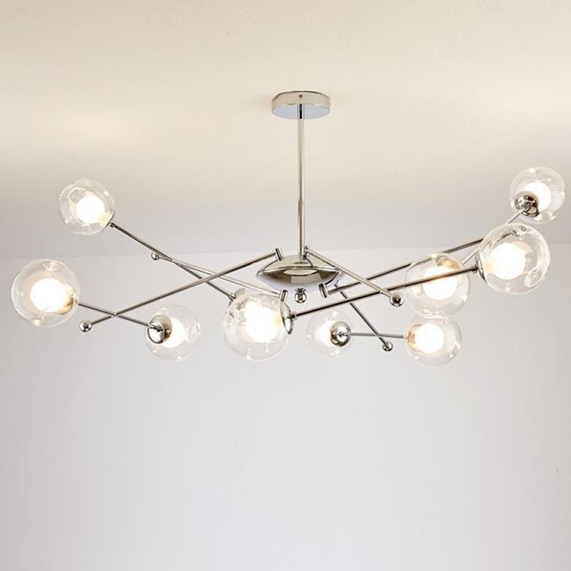 Luminária pendente de vidro estilo europeu simples Magic Beans Luminária de teto