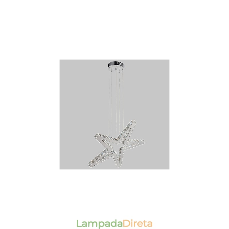 Lustre de metal cromado clássico tradicional
