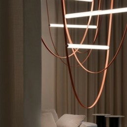 Luminária pendente europeia estilo wabi sabi cinto luz decorativa